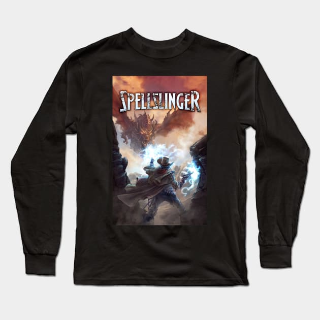 Spellslinger - Wild Weird West Design Long Sleeve T-Shirt by Joseph J Bailey Author Designs